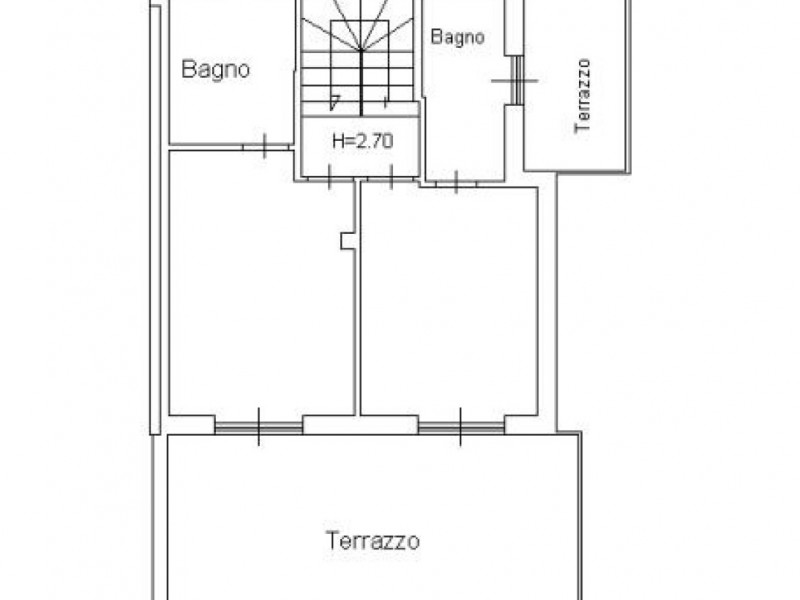 planimetria - Porzione di casa in vendita a Forte dei Marmi