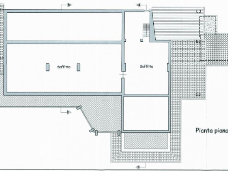 planimetria - Villa singola in vendita a Carrara