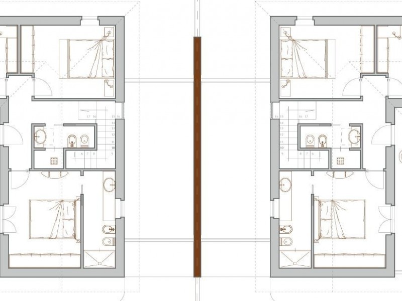 planimetria - Bifamiliare in vendita a Pietrasanta