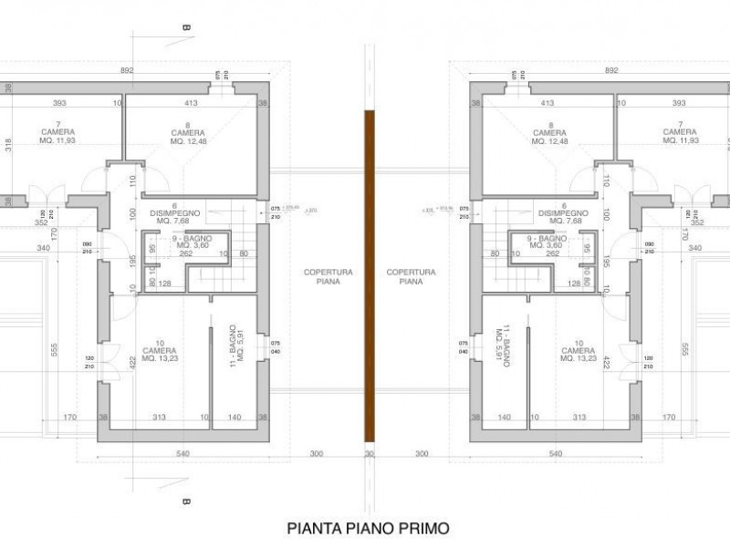 planimetria - Bifamiliare in vendita a Pietrasanta