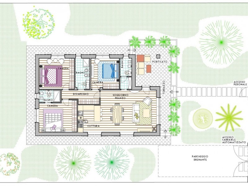 planimetria - Villa singola in vendita a Pietrasanta