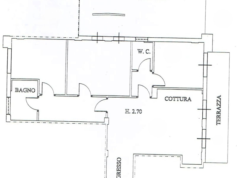 planimetria - Appartamento in vendita a Pietrasanta