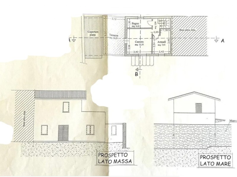 planimetria - Porzione di casa in vendita a Pietrasanta