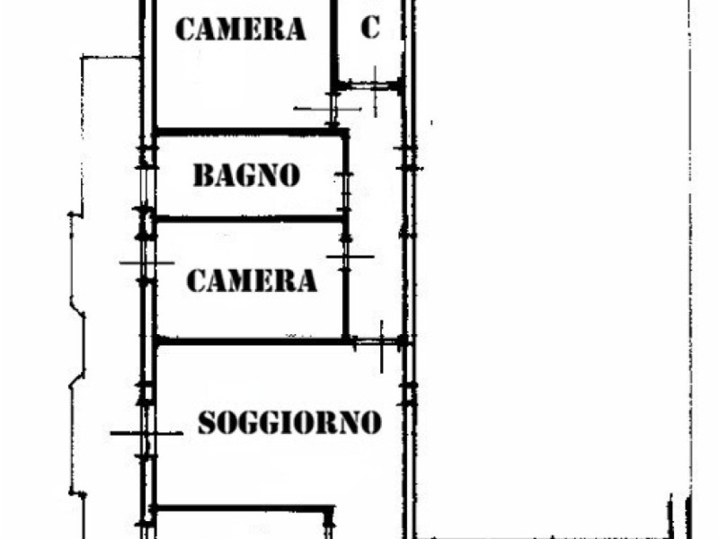 planimetria - Appartamento in vendita a Viareggio