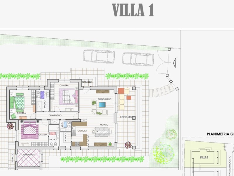 planimetria - Villa singola in vendita a Pietrasanta