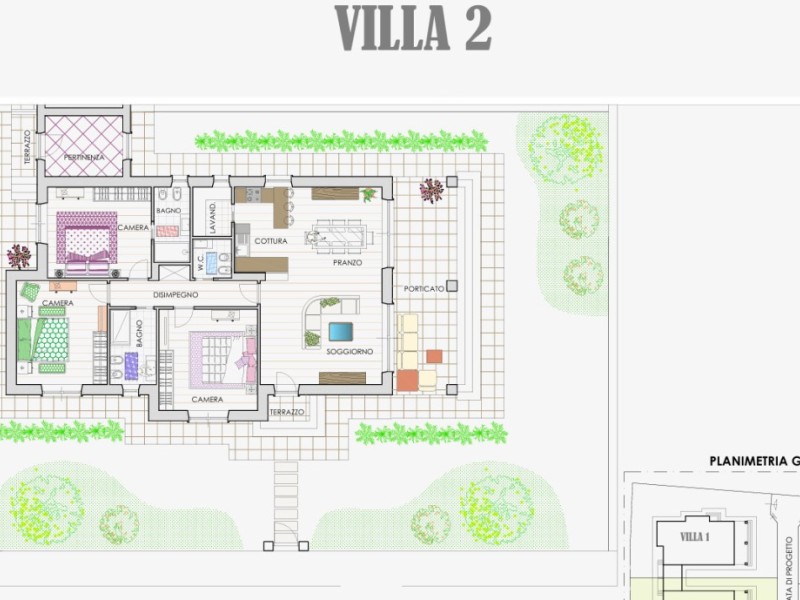 planimetria - Villa singola in vendita a Pietrasanta