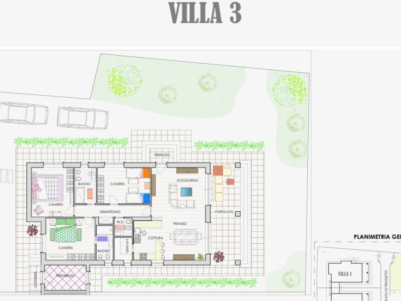 planimetria - Villa singola in vendita a Pietrasanta