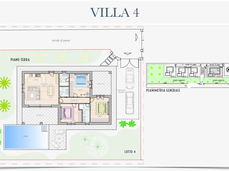 planimetria - Villa singola in vendita a Pietrasanta