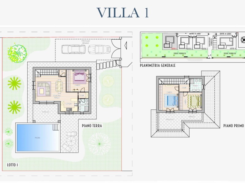 planimetria - Villa singola in vendita a Pietrasanta