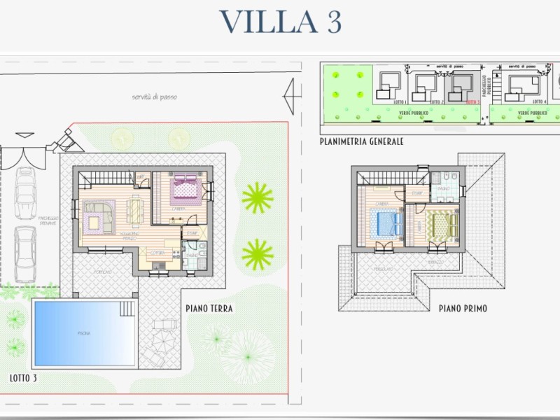 planimetria - Villa singola in vendita a Pietrasanta