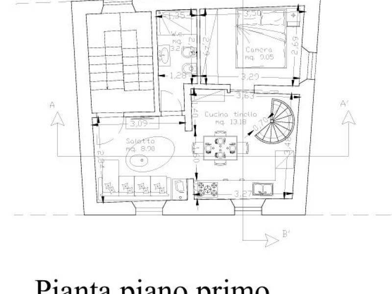 planimetria - Appartamento in vendita a Pietrasanta