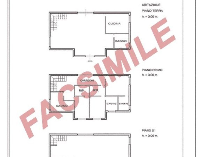 planimetria - Bifamiliare in vendita a Camaiore