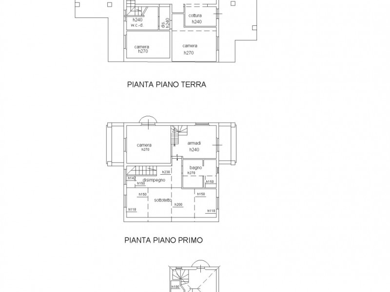 planimetria - Villa singola in vendita a Forte dei Marmi