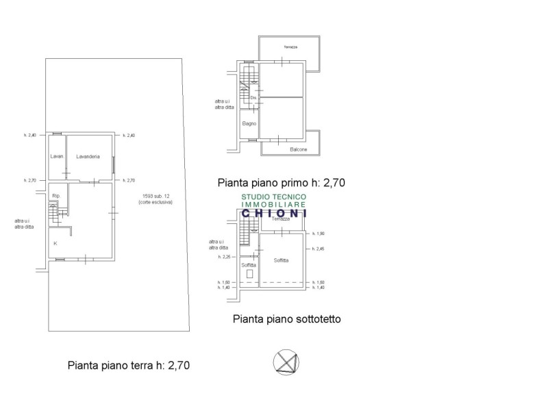 planimetria - Bifamiliare in vendita a Montignoso