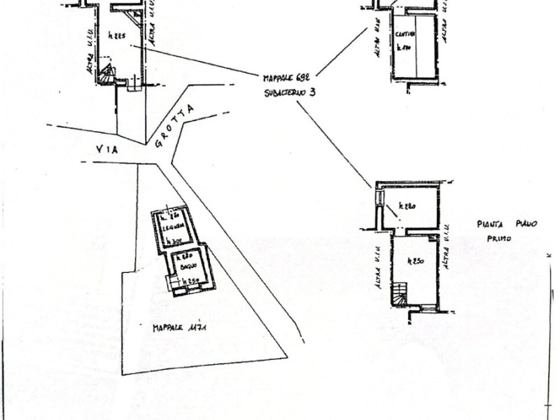 planimetria - Villetta a schiera in vendita a Montignoso