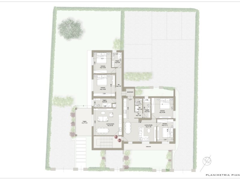 planimetria - Appartamento in vendita a Pietrasanta