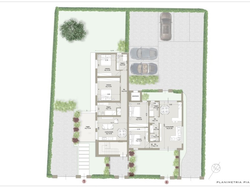 planimetria - Appartamento in vendita a Pietrasanta