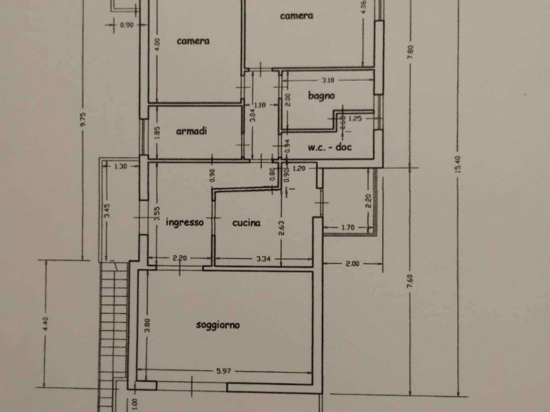 planimetria - Appartamento in vendita a Camaiore