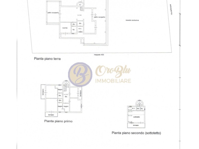 planimetria - Villa singola in affitto a Forte dei Marmi