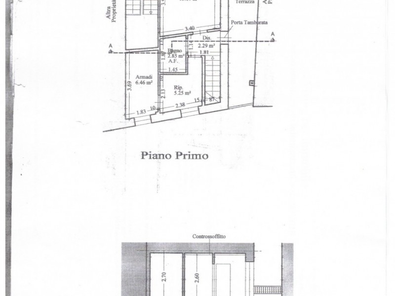 planimetria - Terratetto in vendita a Camaiore