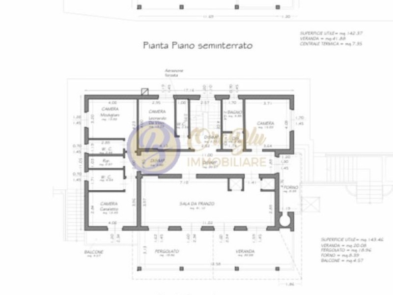 planimetria - Villa singola in vendita a Camaiore