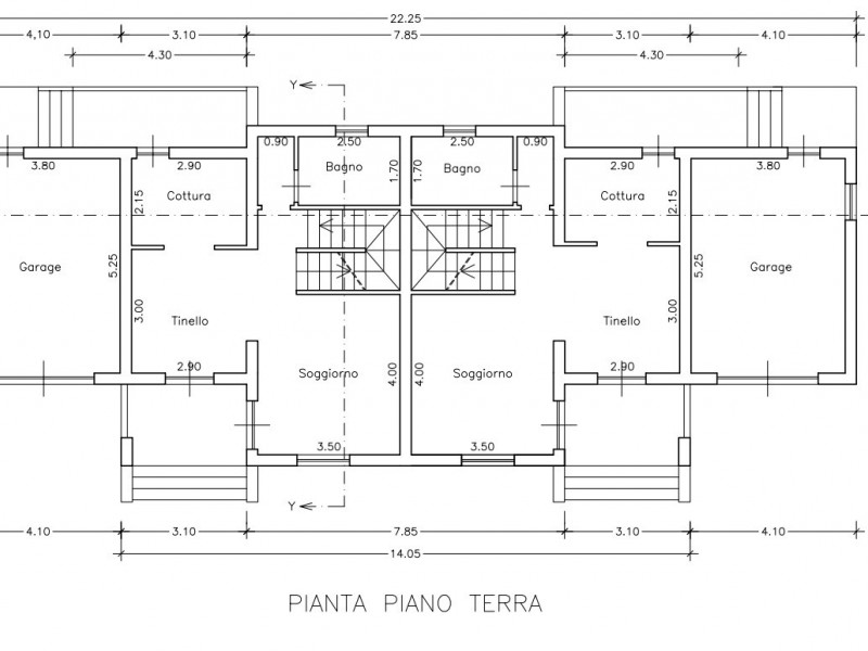 planimetria - Bifamiliare in vendita a Camaiore