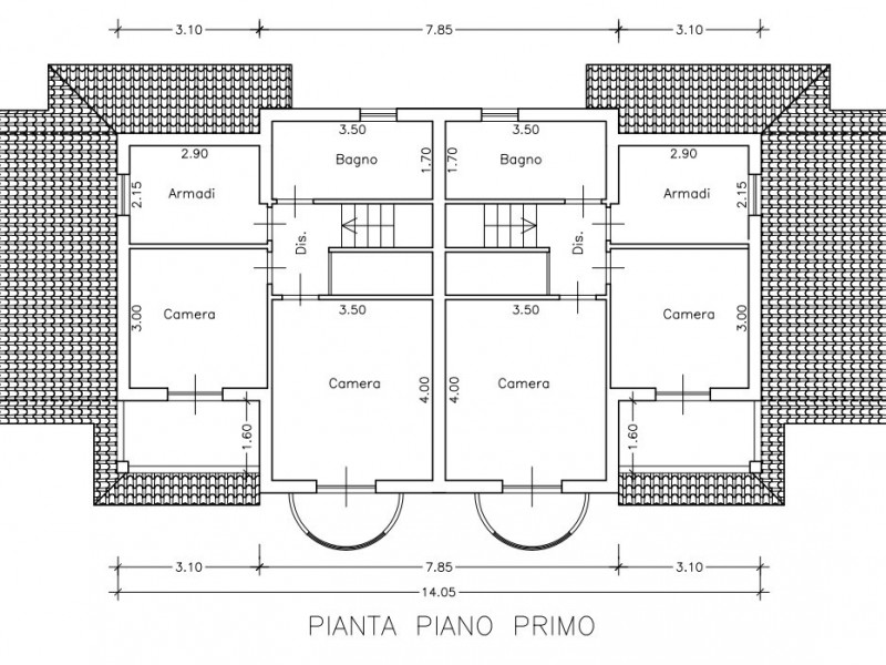 planimetria - Bifamiliare in vendita a Camaiore