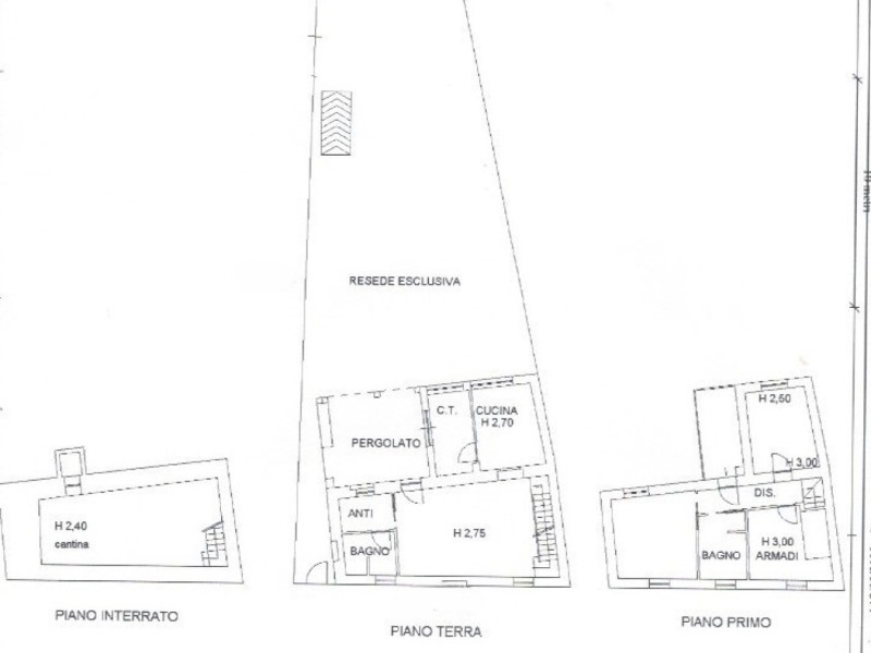 planimetria - Villa singola in vendita a Camaiore