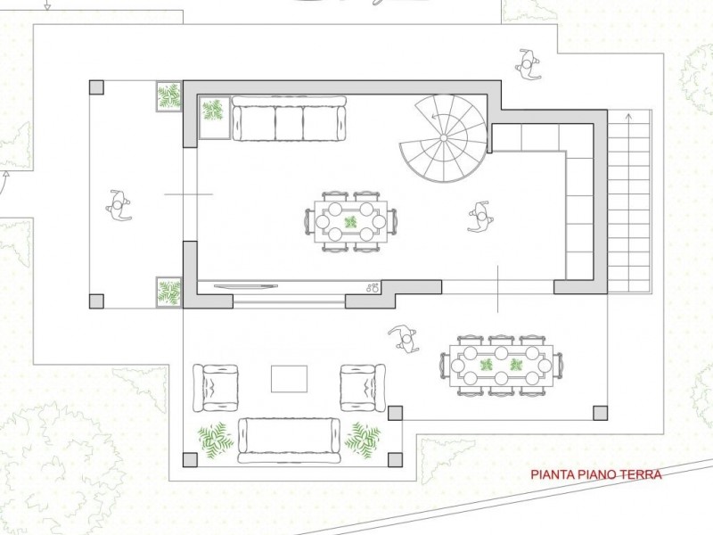 planimetria - Villa singola in vendita a Forte dei Marmi