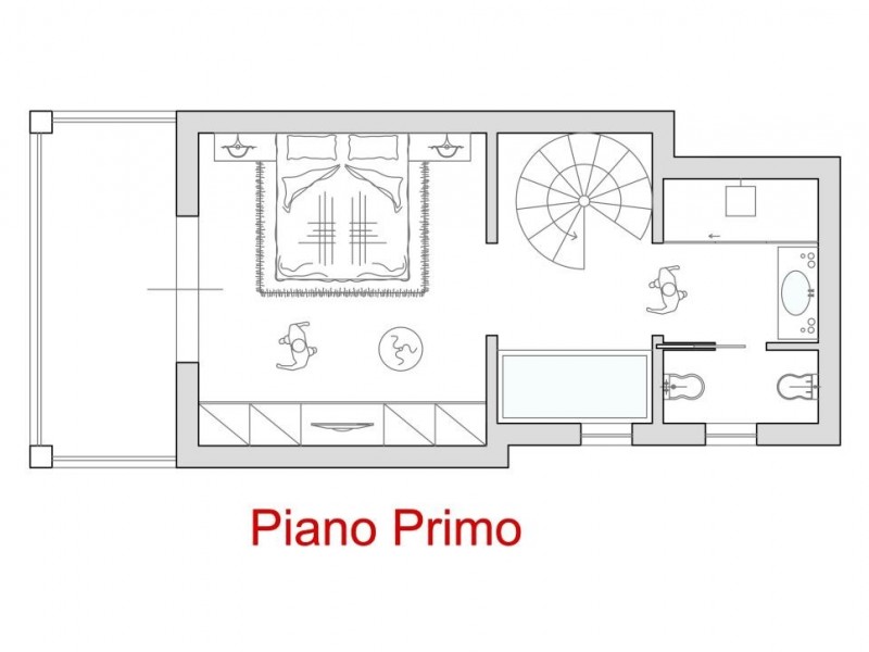 planimetria - Villa singola in vendita a Forte dei Marmi