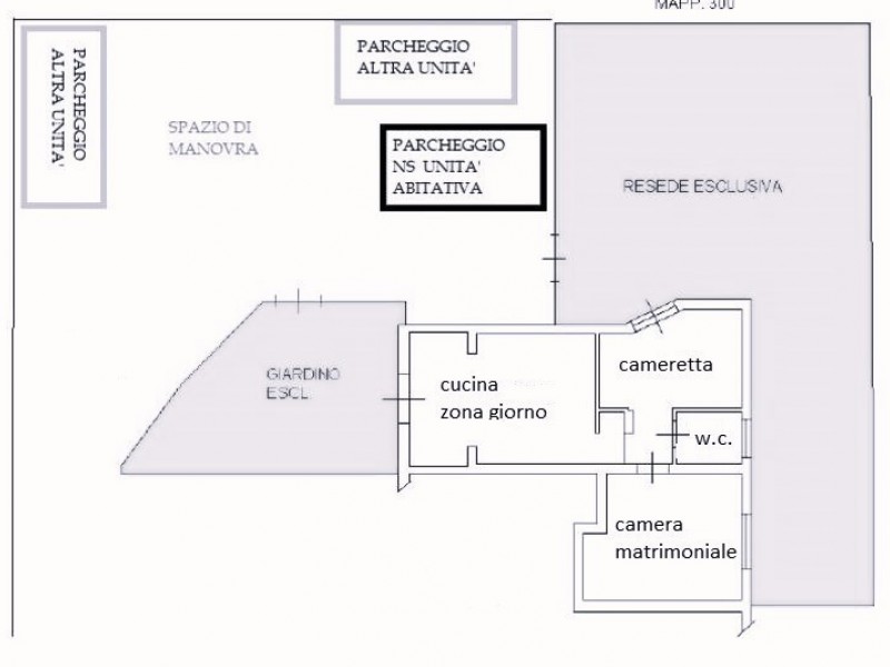 planimetria - Appartamento in vendita a Forte dei Marmi