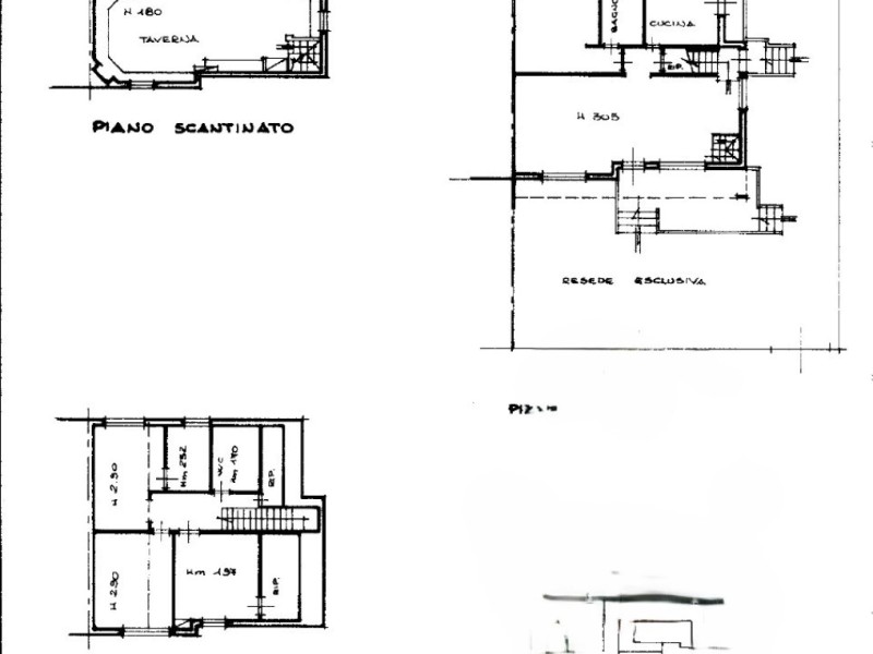 planimetria - Bifamiliare in vendita a Camaiore