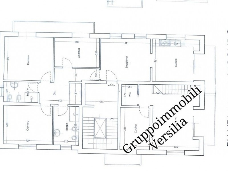 planimetria - Appartamento in vendita a Camaiore