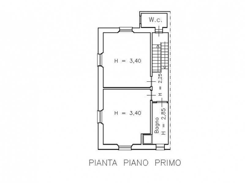 planimetria - Bifamiliare in vendita a Camaiore