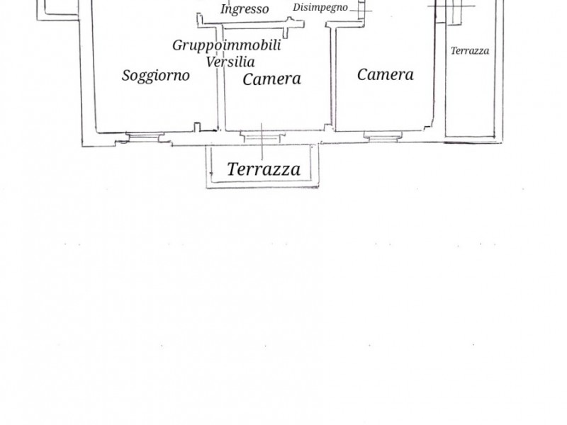 planimetria - Appartamento in vendita a Camaiore