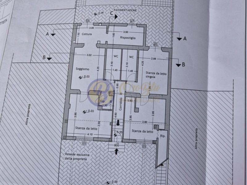 planimetria - Villetta a schiera in vendita a Camaiore