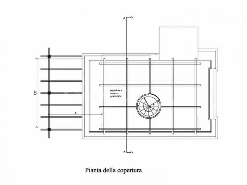 planimetria - Villa singola in vendita a Montignoso