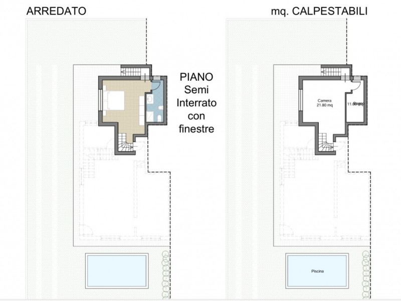 planimetria - Bifamiliare in vendita a Camaiore