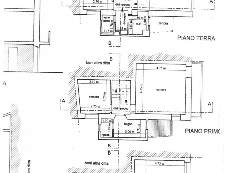 planimetria - Bifamiliare in vendita a Massarosa