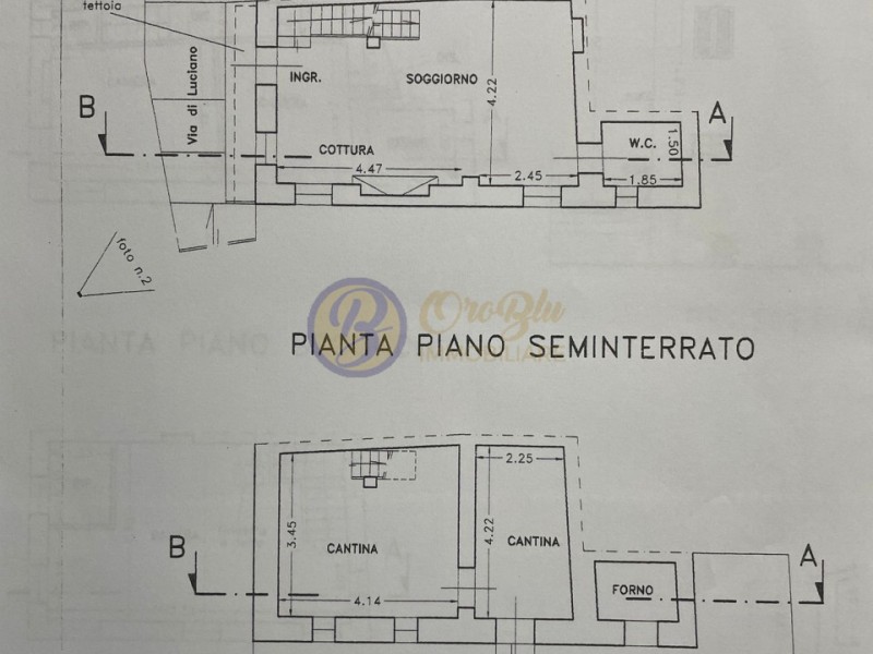 planimetria - Villa singola in vendita a Massarosa