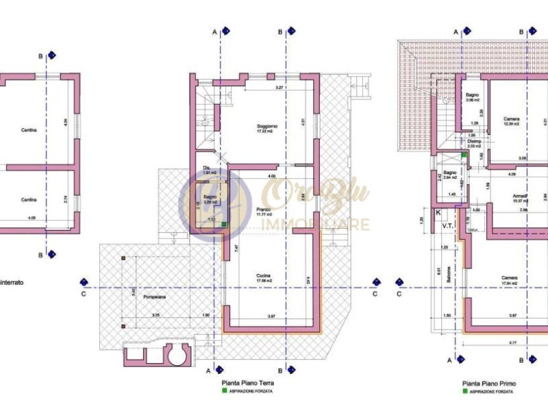 planimetria - Villa singola in vendita a Massarosa