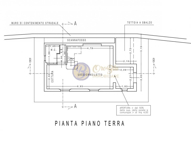 planimetria - Villa singola in vendita a Massarosa