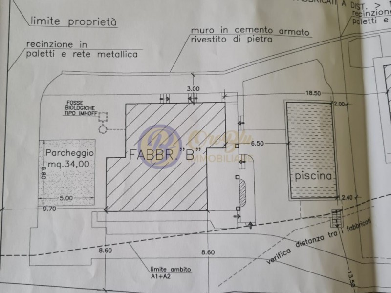 planimetria - Villa singola in vendita a Pietrasanta