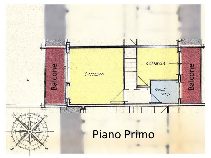 planimetria - Villetta a schiera in vendita a Massa