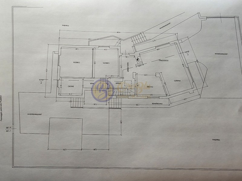 planimetria - Villa singola in vendita a Seravezza