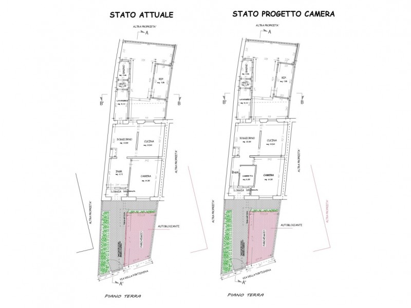 planimetria - Terratetto in vendita a Viareggio