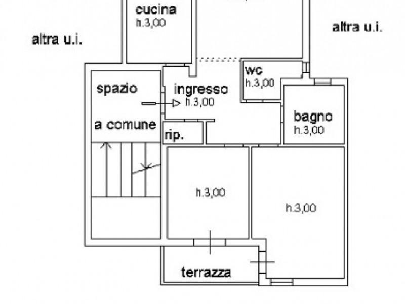 planimetria - Appartamento in vendita a Viareggio