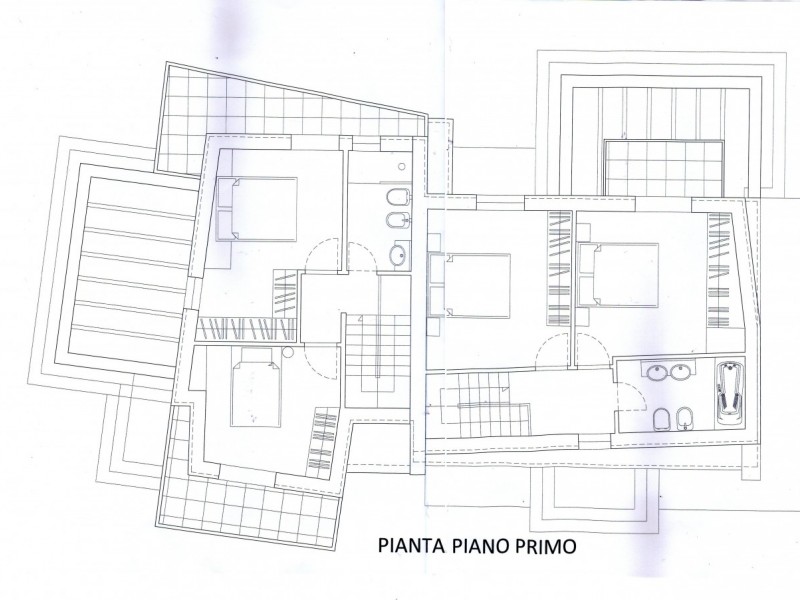 planimetria - Bifamiliare in vendita a Pietrasanta