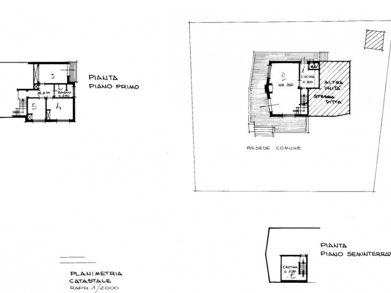 planimetria - Villa singola in vendita a Pietrasanta