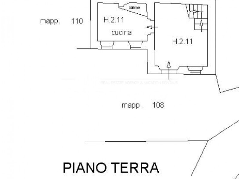 planimetria - Terratetto in vendita a Camaiore
